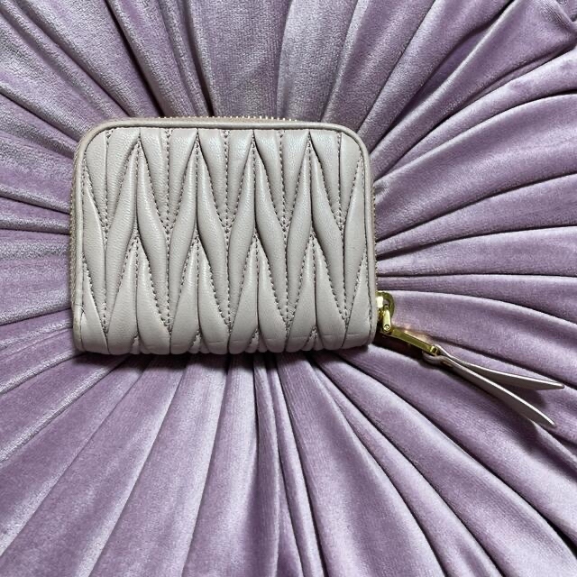 miumiu - miumiu マテラッセ ミニ財布ピンクベージュの通販 by lily's