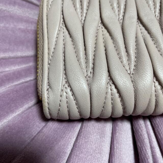 miumiu - miumiu マテラッセ ミニ財布ピンクベージュの通販 by lily's