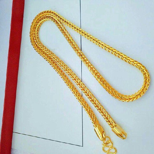 ご注意ください ?新品?24K金蛇の骨のネックレスゴールド99964