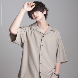 値下げ【ADRER】 open collar shirt(シャツ)