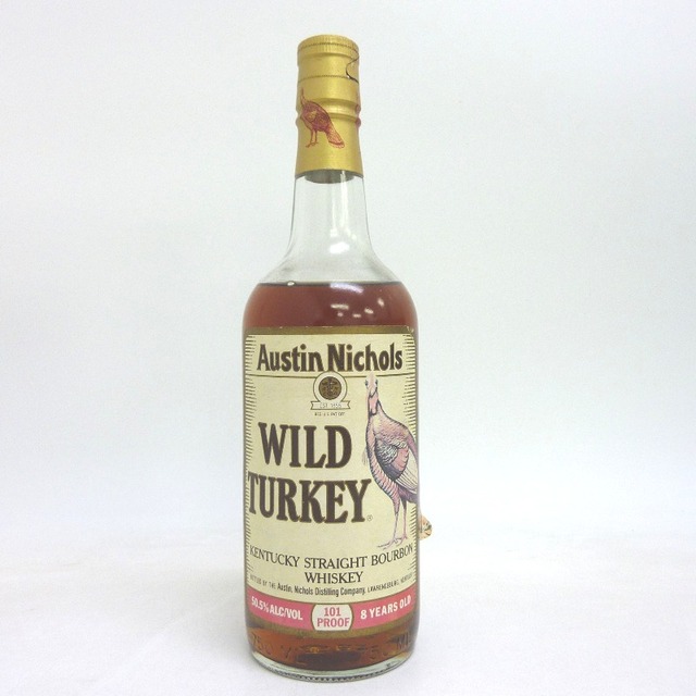 未開封☆Wild Turkey【ワイルドターキー】 8年 旧 金キャップ 750ml 箱