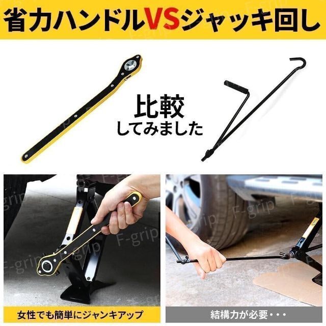 タイヤ交換 車載ジャッキ パンタグラフ ラチェットレンチ 省力レンチ メンテナンス用品 車載ジャッキ用 ラチェットレンチ パンタジャッキ レンチ タイヤ 交換