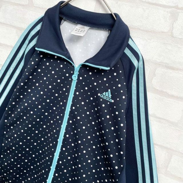 adidas(アディダス)の【ジャージ流行中】アディダス レディース ドット トラックジャケット ネイビー レディースのトップス(その他)の商品写真