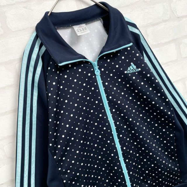 adidas(アディダス)の【ジャージ流行中】アディダス レディース ドット トラックジャケット ネイビー レディースのトップス(その他)の商品写真