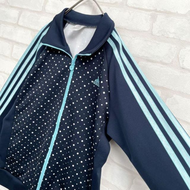 adidas(アディダス)の【ジャージ流行中】アディダス レディース ドット トラックジャケット ネイビー レディースのトップス(その他)の商品写真