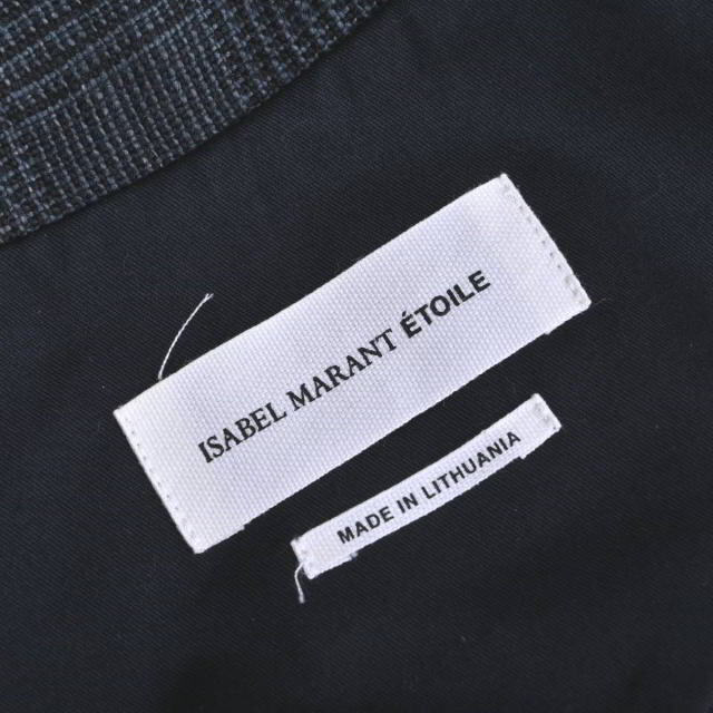 Isabel Marant(イザベルマラン)のISABEL MARANT チェック柄 リネン ジャケット レディースのジャケット/アウター(ノーカラージャケット)の商品写真