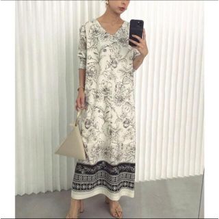 アメリヴィンテージ(Ameri VINTAGE)のMAISIE LITTLE GATHER DRESS アメリ(ロングワンピース/マキシワンピース)