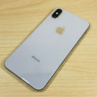 アップル(Apple)のSIMﾛｯｸ解除済 美品 iPhoneX 256GB P58(スマートフォン本体)