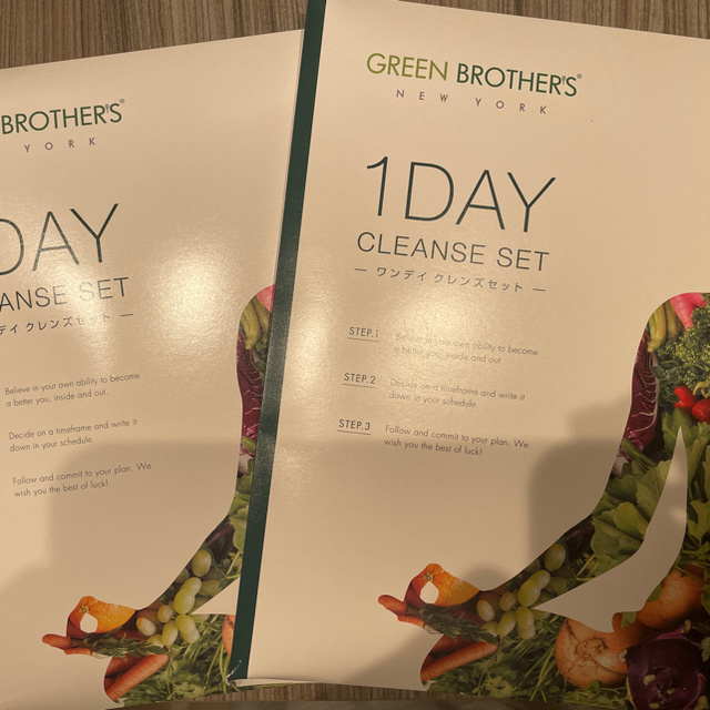 コスメ/美容GREEN BROTHERS 1DAY CLEANS SET×2