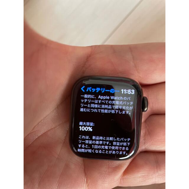 Apple Watch(アップルウォッチ)のApple Watch 7 HERMES 41mm スペースブラック　Used  スマホ/家電/カメラのスマートフォン/携帯電話(その他)の商品写真