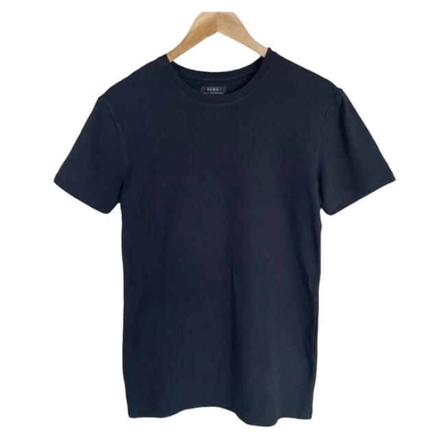 ZARA(ザラ)のZARA  レディースTシャツ　スリムフィット　ブラック　L レディースのトップス(Tシャツ(半袖/袖なし))の商品写真