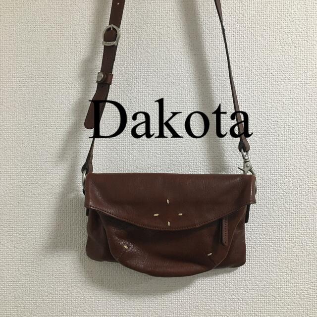 Dakota ショルダーバッグ オールレザー　ダークブラウン