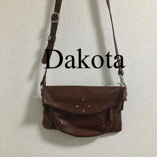 ダコタ(Dakota)のDakota ショルダーバッグ オールレザー　ダークブラウン(ショルダーバッグ)