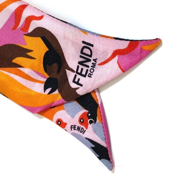 FENDI(フェンディ)のフェンディ FENDI 総柄 ツィリー ツイリー スカーフ シルク マルチカラー レディースのファッション小物(バンダナ/スカーフ)の商品写真