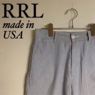 ダブルアールエル(RRL)の【希少】RRL RALPH LAUREN シアサッカー　ショートパンツ　三星(シャツ)