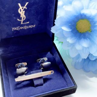 イヴサンローラン　ネクタイピン　カフリンクス　YSL   箱付　日本製