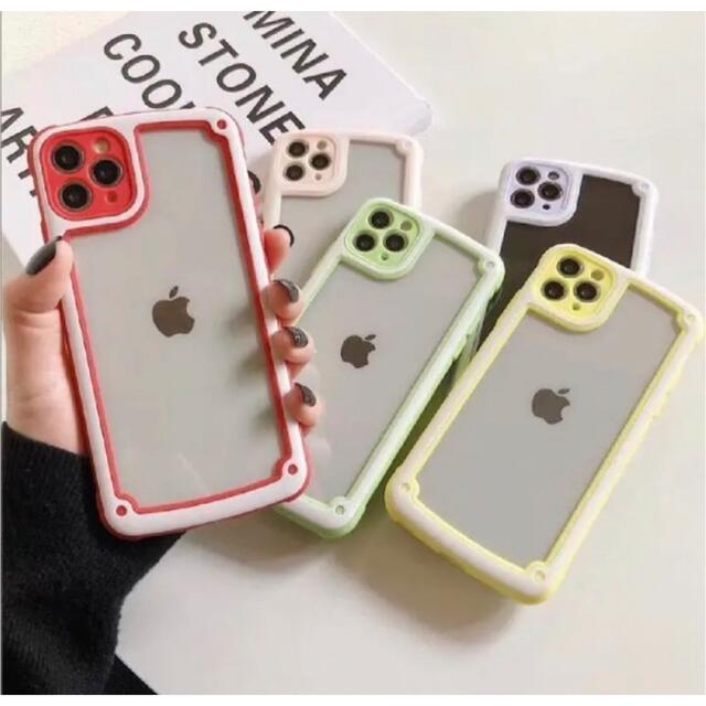 【iPhone12pro】ピンク iPhoneケース シンプル フレーム スマホ/家電/カメラのスマホアクセサリー(iPhoneケース)の商品写真