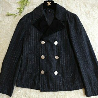 コム デ ギャルソン(COMME des GARCONS) テーラードジャケット 未使用 テーラードジャケット 花柄 シルク混 S GARCONS des COMME テーラードジャケット