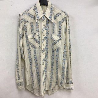 vintage made in USA western shirt ag(シャツ)