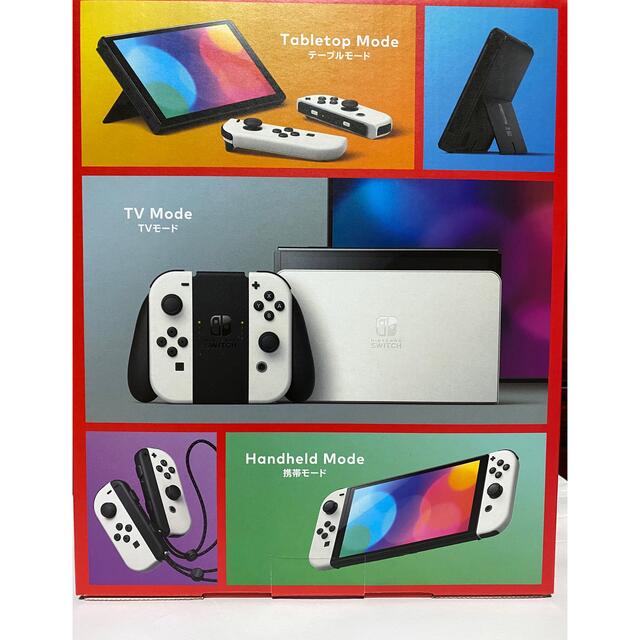 Nintendo Switch(ニンテンドースイッチ)のNintendo Switch 有機ELモデル　ホワイト新品未使用 エンタメ/ホビーのゲームソフト/ゲーム機本体(家庭用ゲーム機本体)の商品写真