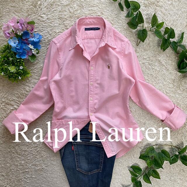 POLO RALPH LAUREN(ポロラルフローレン)のラルフローレン　Ralph Lauren  S位　長袖シャツ　ピンク　羽織り レディースのトップス(シャツ/ブラウス(長袖/七分))の商品写真