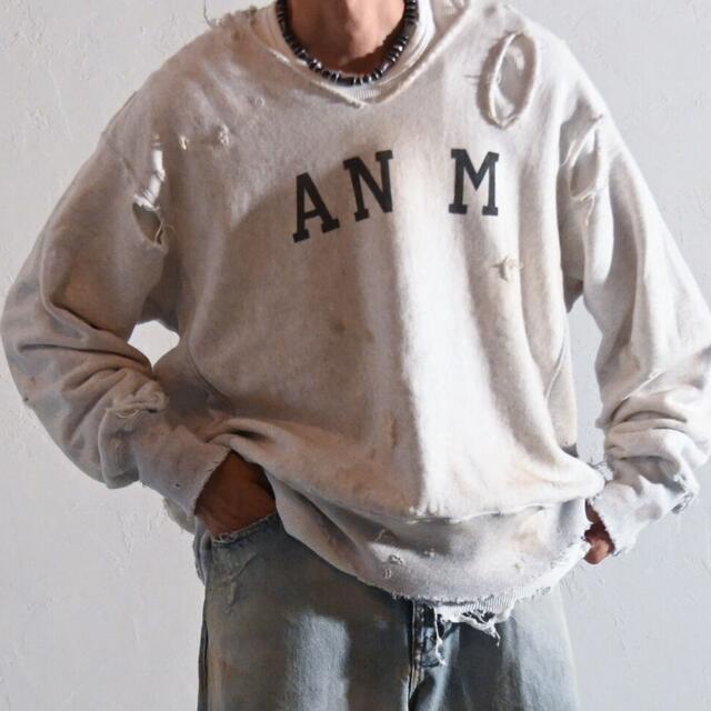 ANCELLM AN M CRASH CREWNECK SWEAT SHIRT | paymentsway.co