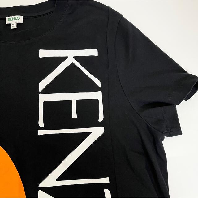 KENZO ケンゾー オレンジ　サイクル　ビッグロゴ Tシャツ　XS ブラック