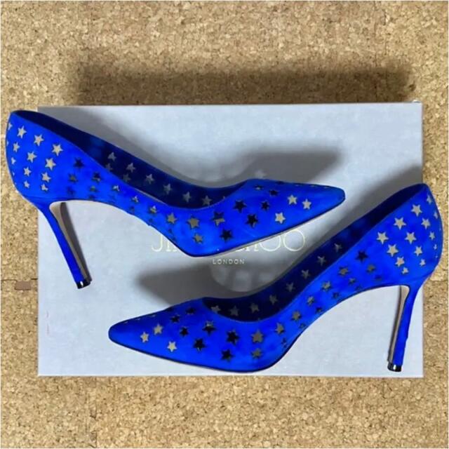 JIMMY CHOO】パンプス パンチングスター 37 ブルー | www.tspea.org