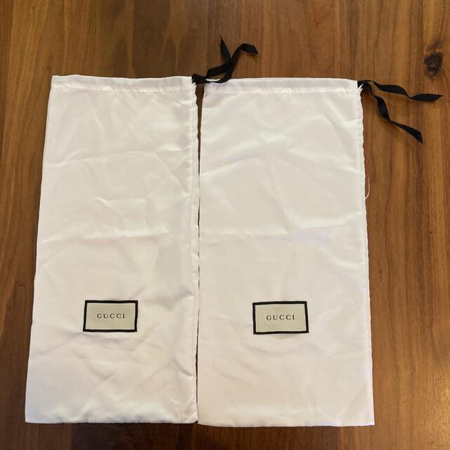 Gucci(グッチ)のGUCCI グッチ 保存袋　布袋　白 レディースのバッグ(ショップ袋)の商品写真