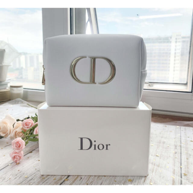 Christian Dior   新品ディオールポーチ ホワイト コスメポーチの