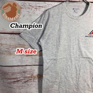 チャンピオン(Champion)の輸入古着 champion 企業ロゴ プリント 刺繍ロゴ Tシャツ Mサイズ(Tシャツ/カットソー(半袖/袖なし))