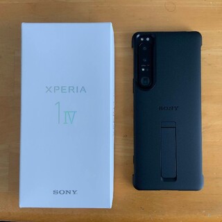 エクスペリア(Xperia)のXperia1 Ⅳ 純正ケース付(スマートフォン本体)