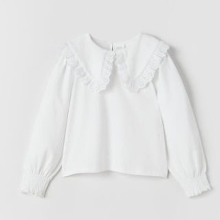 ザラキッズ(ZARA KIDS)のzarakids ビブカラー　tシャツ　未使用(ブラウス)