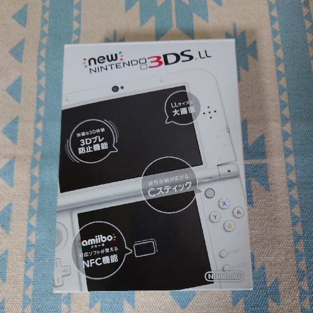 ニンテンドー3DS(ニンテンドー3DS)の超美品「Newニンテンドー3DS LL パールホワイト」 エンタメ/ホビーのゲームソフト/ゲーム機本体(携帯用ゲーム機本体)の商品写真