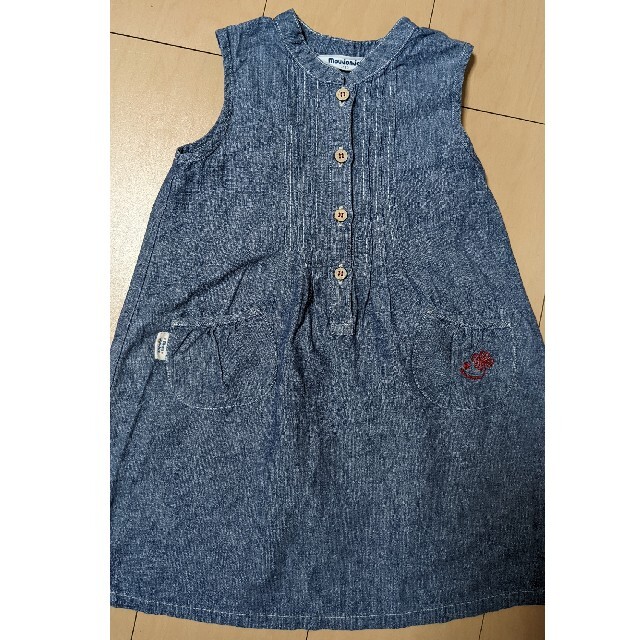 mou jon jon(ムージョンジョン)のmou jon jon 110サイズ　ワンピース キッズ/ベビー/マタニティのキッズ服女の子用(90cm~)(ワンピース)の商品写真