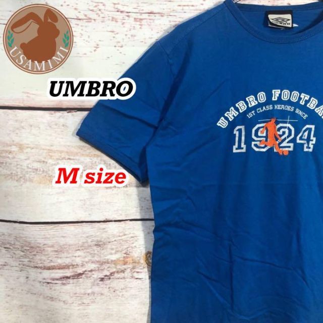 UMBRO(アンブロ)の輸入古着 UMBRO フットボール 両面プリント 刺繍 Tシャツ Mサイズ メンズのトップス(Tシャツ/カットソー(半袖/袖なし))の商品写真