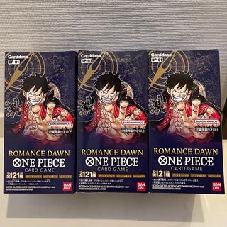 バンダイ(BANDAI)のONE PIECEカードゲームROMANCE DAWN 3BOX 新品未開封(Box/デッキ/パック)