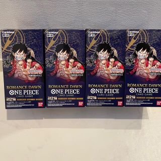 バンダイ(BANDAI)のONE PIECEカードゲームROMANCE DAWN 4BOX 新品未開封(Box/デッキ/パック)