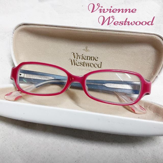 Vivienne Westwood(ヴィヴィアンウエストウッド)のヴィヴィアンウエストウッド 度あり 眼鏡 メガネ VW-7011 ケース付き レディースのファッション小物(サングラス/メガネ)の商品写真