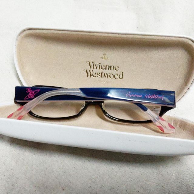 Vivienne Westwood(ヴィヴィアンウエストウッド)のヴィヴィアンウエストウッド 度あり 眼鏡 メガネ VW-7011 ケース付き レディースのファッション小物(サングラス/メガネ)の商品写真