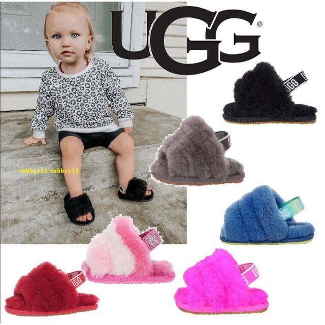 UGG(アグ)のUGG アグ　ベビーシューズ　スリッポン　サンダル　ベビーサンダル キッズ/ベビー/マタニティのベビー靴/シューズ(~14cm)(サンダル)の商品写真