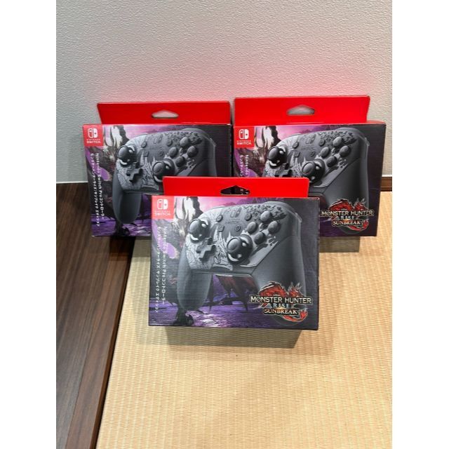 【新品未開封】Switch Proコントローラー　モンスターハンターライズ