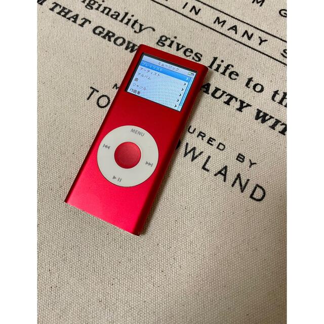 iPod(アイポッド)のiPod nano 第2世代PRODUCT RED 8GB(初期化済み) スマホ/家電/カメラのオーディオ機器(ポータブルプレーヤー)の商品写真