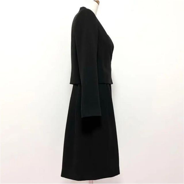 ANAYI アナイ ノーカラージャケット+ロングワンピース セット 黒