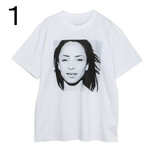 サイズ1　SACAI x SADE Tシャツ　白　新品 シャーデー サカイトップス