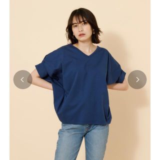 タグ付き未使用　AZUL アズール　Tシャツ　ネイビー　S(Tシャツ(半袖/袖なし))