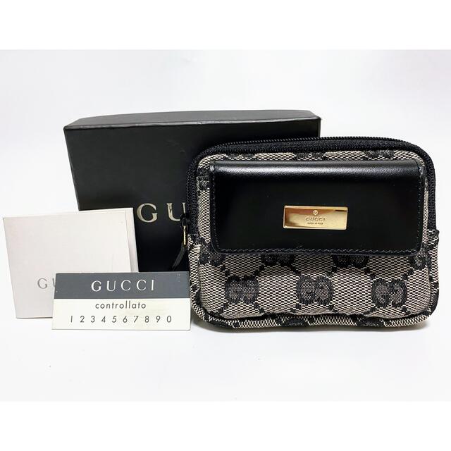 Gucci - 未使用 グッチ キャンバスレザー コインケース 小銭入れ GG ...