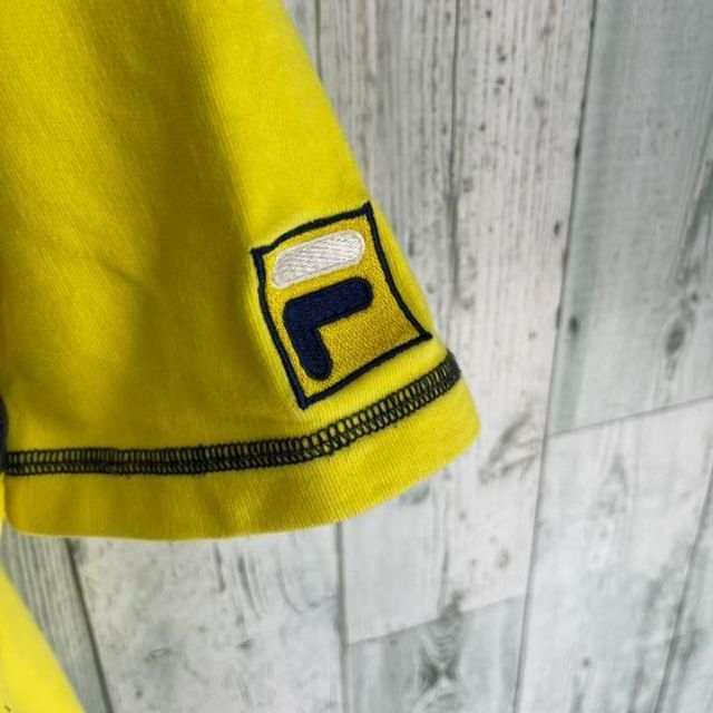 FILA(フィラ)の90's FILA フィラ ビックロゴ刺繍　ハーフジップ　半袖トレーナー メンズのトップス(スウェット)の商品写真