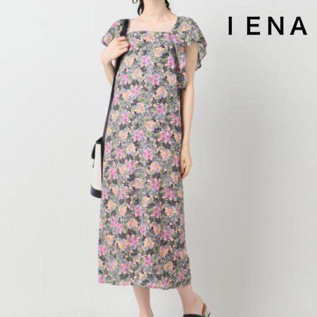 IENA(イエナ)の新品 イエナ ロング ワンピース 花柄 綿 コットン サイズ36 IENA レディースのワンピース(ロングワンピース/マキシワンピース)の商品写真