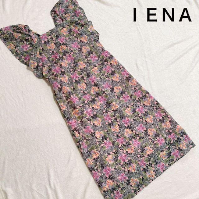 IENA(イエナ)の新品 イエナ ロング ワンピース 花柄 綿 コットン サイズ36 IENA レディースのワンピース(ロングワンピース/マキシワンピース)の商品写真